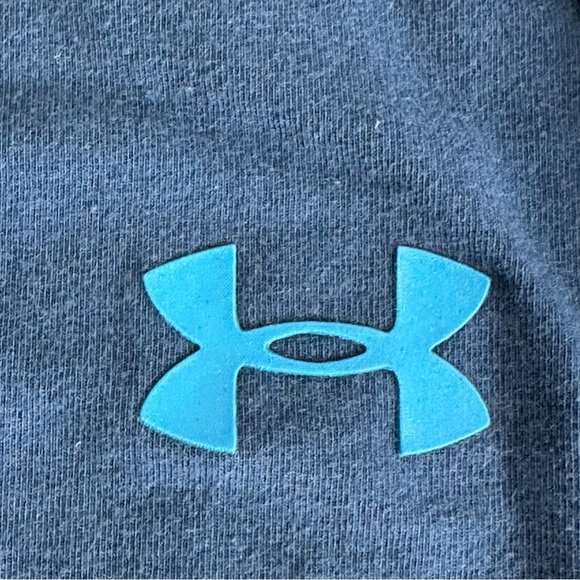 Mens Under Armour Charged Cotton Left Chest Lockup T-Shirt In Blue - size 2XL - Picture 3 of 5